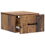 vidaXL Cabinet de chevet mural Bois ancien 34 5 x 33 x 20 cm