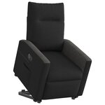 vidaXL Fauteuil inclinable électrique noir tissu