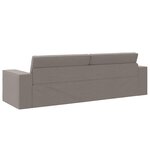 vidaXL Canapé-Lit Taupe 245 x 78 x 77 cm Velours