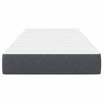 vidaXL Matelas de Lit avec matelas Gris 90 x 200 cm tissu