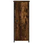 vidaXL Table de chevet chêne fumé 32x42x80 cm bois d'ingénierie