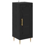 vidaXL Haut Armoire Chêne noir 34 5 x 34 x 180 cm Bois d'ingénierie