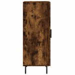 vidaXL Buffet Chêne fumé 34 5x34x90 cm Bois d'ingénierie