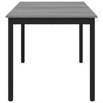 vidaXL Table de salle à manger / Table de repas MÉTAL