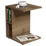 Homemania Table basse Ceylin 45x35x57 5 cm Noyer