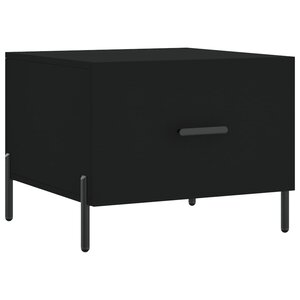 vidaXL Table basse Noir 50x50x40 cm Bois d'ingénierie