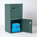 Boîte à colis Extra Large Vert 2 portes Acier galvanisé SMART PARCEL BOX®
