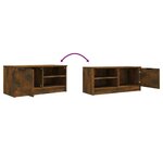 vidaXL Meubles TV 2 Pièces Chêne fumé 80x35x36 5 cm Bois d'ingénierie