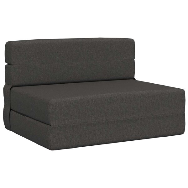 vidaXL Canapé-lit pliable Gris foncé 70 x 72 x 60 cm Tissu