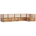 vidaXL Ensemble de canapés d'extérieur 5 pc Naturel