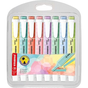 Surligneur swing cool pastel edition étui de 8 stabilo