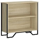 vidaXL Bibliothèque chêne sonoma 80x31x74 5 cm bois d'ingénierie