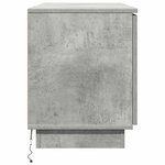 vidaXL Meuble TV Gris béton 100 x 38 x 49 cm Bois d'ingénierie