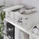 Boîte de rangement Click & Store - Format A4 - Blanc