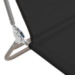 vidaXL Chaises longues pliables lot de 2 noir textilène et acier