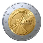 2 euros commémorative Andorre 2023 BU - Festival du Solstice d'été.