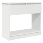 vidaXL Table console avec tiroirs blanc 85 5x38 5x74 5 cm