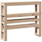 vidaXL Tête de lit avec étagères 75 cm bois massif de pin