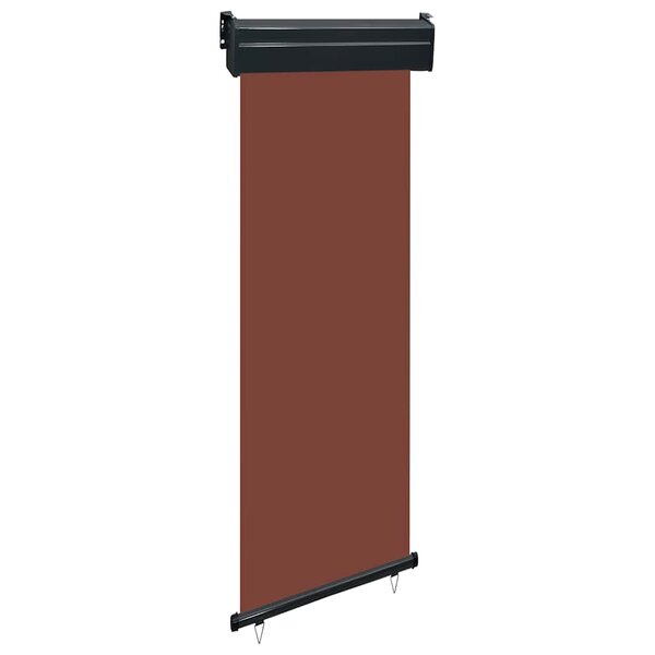 vidaXL Auvent latéral de balcon 65x250 cm Marron
