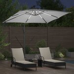 vidaXL Parasol banane à mât déporté Couleur sable 249 x 249 x 250 cm