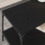 vidaXL Table basse Chêne noir 80 x 50 x 40 cm Bois d'ingénierie