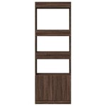 vidaXL Buffet haut 63x33x180 cm chêne marron bois d'ingénierie