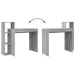 vidaXL Bureau Gris Sonoma 100 x 40 x 90 cm Bois d'ingénierie