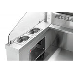 Poste de cuisson mobile avec ventilation - bartscher -  - acier inoxydable 1520x770x1263mm