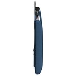 vidaXL Tête de lit suspendue Avec lumière LED Bleu Tissu