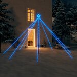 vidaXL Lumières d'arbre de Noël Intérieur/Extérieur 576 LED bleu 3 6 m