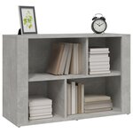 vidaXL Buffet Gris béton 80x30x54 cm Bois d'ingénierie
