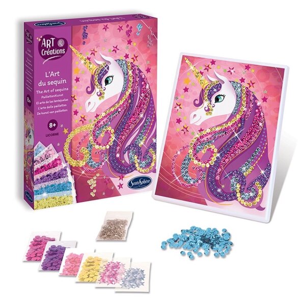 L art du sequin - Licorne - Art et creations