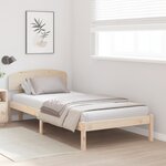 vidaXL Cadre de lit avec tête de lit 80x200 cm Pin massif