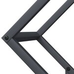 vidaXL Portant de bois chauffage anthracite 50x25x50 cm