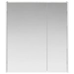 vidaXL Armoire Miroir de Salle de Bain Gris béton 63 5 x 15 5 x 70 cm