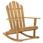 vidaXL Chaise à bascule Adirondack Bois de teck solide