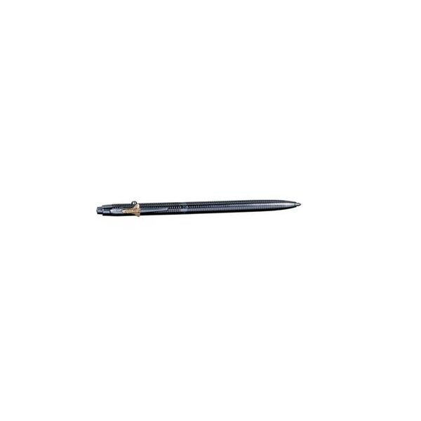 Stylo-bille 'Space 1' corps doré quadrillé avec navette, avec clip FISHER SPACE PEN