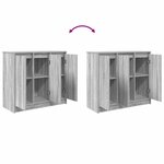 vidaXL Buffet sonoma gris 85x34x76 cm bois d'ingénierie