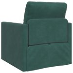vidaXL Canapé-lit avec coussin Vert foncé 74 x 77 x 81 cm Velours