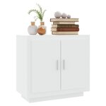 vidaXL Buffet Blanc 80x40x75 cm Bois d'ingénierie