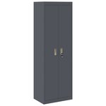 vidaXL Armoire de rangement 2 Pièces Anthracite 60 x 40 x 180 cm Acier
