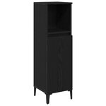 vidaXL Ensemble de Meubles de Salle de Bain 3 Pièces Chêne Noir Bois d'ingénierie