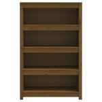 vidaXL Bibliothèque Marron miel 80x35x126 cm Bois de pin massif