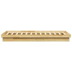 vidaXL Cadre de lit sans matelas 90x190 cm bois massif de chêne