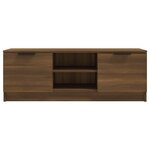 vidaXL Meuble TV Chêne marron 102x35x36 5 cm Bois d'ingénierie