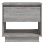 vidaXL Table de chevet Sonoma gris 45x34x44 cm bois d'ingénierie