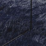 vidaXL Tapis shaggy à poils longs NAVARRA bleu marine 240x240 cm
