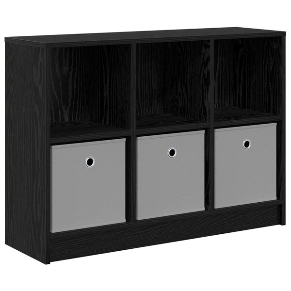 vidaXL Buffet avec tiroir Chêne noir 88 5 x 27 5 x 63 5 cm
