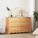 vidaXL Commode Drammen Marron 111 x 43 x 73 5 cm Bois de pin massif