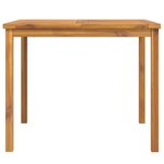 vidaXL Table à manger de jardin 90x90x74 cm bois d'acacia solide